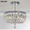 Modern Crystal Ceiling Lamp Semi Flush Crystal Ceiling Lighting Fixture MD83012 L5