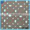 Soft Touch Plain Dyed Weft Knit Stretch Polyester Suede Material with machine flower holes Fabric