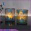 New design electroplate forsted glass candle holder
