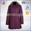 Fashionable Winter Waterproof Windpoof Nylon Woman Long Jacket
