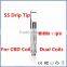 Hot sale CBD oil cartridges Top end 92A3 tank with dual coil, glass vaporizer 92A3 tank fast shipping 92a3 cartridge