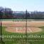 Steel chain link fence panels and rolls for sports field fencing