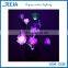 Home Decoration Green Lotus Artificial Fiber Optic Flower Light