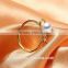 5.5-6.5mm golden 925 silver jewellery freshwater pearl ring design for woman