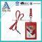 Leather ID Badge Holder with Lanyard
