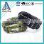 wholesale 4 color paracord bracelet with fire starter buckle