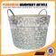 Circular home laundry baskets