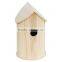 customized wood material and holiday decoration&gift use wooden carved bird house