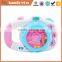 Popular promotional pink baby mini plastic toy camera with music