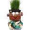 Home Decorations Grass Growing Toy, Cheap Desktop Promotional Gift Grass Head Dolls