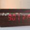 2016 hot sale digital home decor fashion cheap led wooden alarm clock