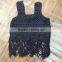 factory supply hand knitted crochet top for baby