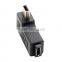 Left angled Mini USB male to Micro USB female adapter