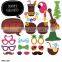2016 sparkling wedding ceremony Mr and Mrs bride and groom party photo booth props