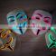 EL WIRE V for Vendetta Mask Party Mask / EL light halloween mask / EL wire V For Vendetta Mask