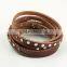 Female Real Leather Rope Bracelet Bangle