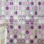 Attractive Purple Circle Pattern Plastic Bathroom Accessories Sets