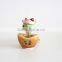 small cornucopia base lucky cat car decoration