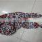 Women colorful fashion scarf with metal decoration