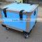 Antistatic polypropylene foam transport container with partition