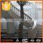 High class apartment design natual beige stone balustrade for stairs