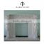 Home decorative white marble table ethanol fireplace