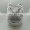 Fashion grey fur warm earflap child winter hats