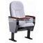 Modern media chair design fabric auditorium chair for 1 seater with wood pad
