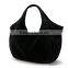 Black Fleece Tote Bag Big Polyester Shopping Bag