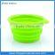 Portable folding plastic pet bowl silicone pet bowl pet food bowl