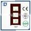2016  latest design wooden door glass insert flush door for toilet melamine wooden door