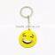 Yiwu Manre best sales promotional 2d funny face keychain/ custom pvc 2d keychain
