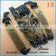 Hotsale item can DIY customized mens soft leather bracelet wholesale