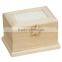Cute design customized style decoration unfinished wooden gift jewelry storage box
