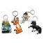 Eco-friendly material novelty keychains with custom shape, cheap decoration custom keychains