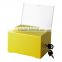 wholesale acrylic yellow donation bins