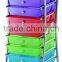 10 Drawer Rainbow Rolling Storage Hair Salon Cart