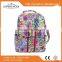 wholesale floral quilted cotton children school backpacks,small day backpacks