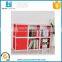 Modern kindergarten wood furniture colorful Wooden Children Bookshelf