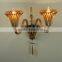 Amber Glass Pipe Wall Lamp