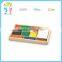 Wooden puzzle toys beads and work cards set educational toys for kids