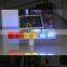 New road construction solar power yellow blue red module flashing led light