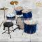 China make special design high quality black ,red ,blue colors 5pcs drum