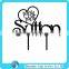 Mr & Mrs In Diamond Ring with Surname Acrylic Wedding Cake Topper