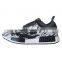 latest design popular black flyknit upper running shoes