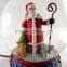novelty polyresin/resin santa claus christmas snow globe lantern for craft gifts (KNS-10583)