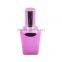 Customized 17ml empty uv gel colored perfume spray glass bottles with aluminum atomizer and aluminum cap for sale
