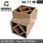 Wood plastic composite deck paling for protective garden fence