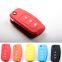 Red Blue Orange Eco-friendly Silicone Soft Cover Car Protective Key Cases