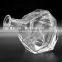 Odd-shape clear glass wine bottle for vodka blandy hot sale